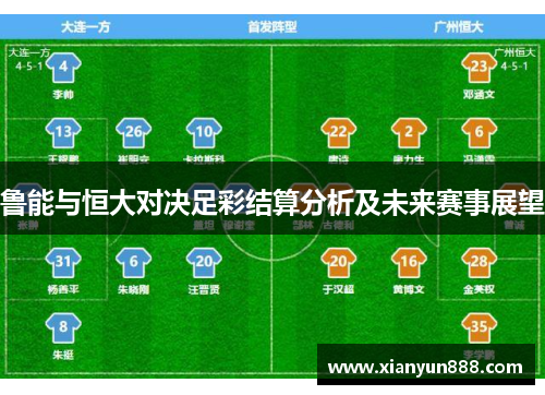 鲁能与恒大对决足彩结算分析及未来赛事展望